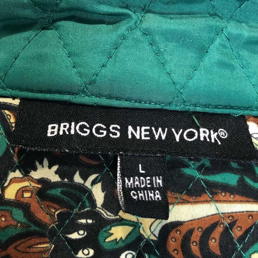 Briggs New York green lined snap front jacket - Picture 9 of 11